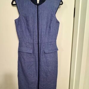 Shift Dress in Blue Chambray